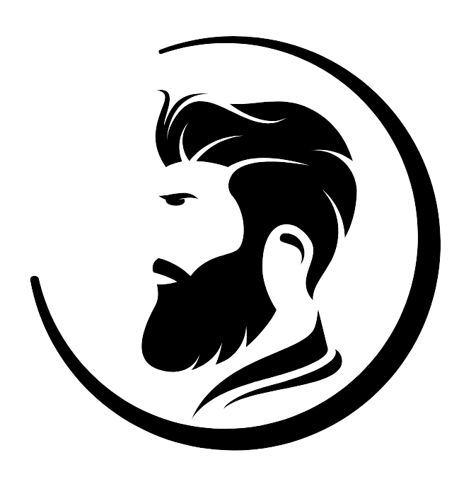 Icono hombre barbudo de perfil